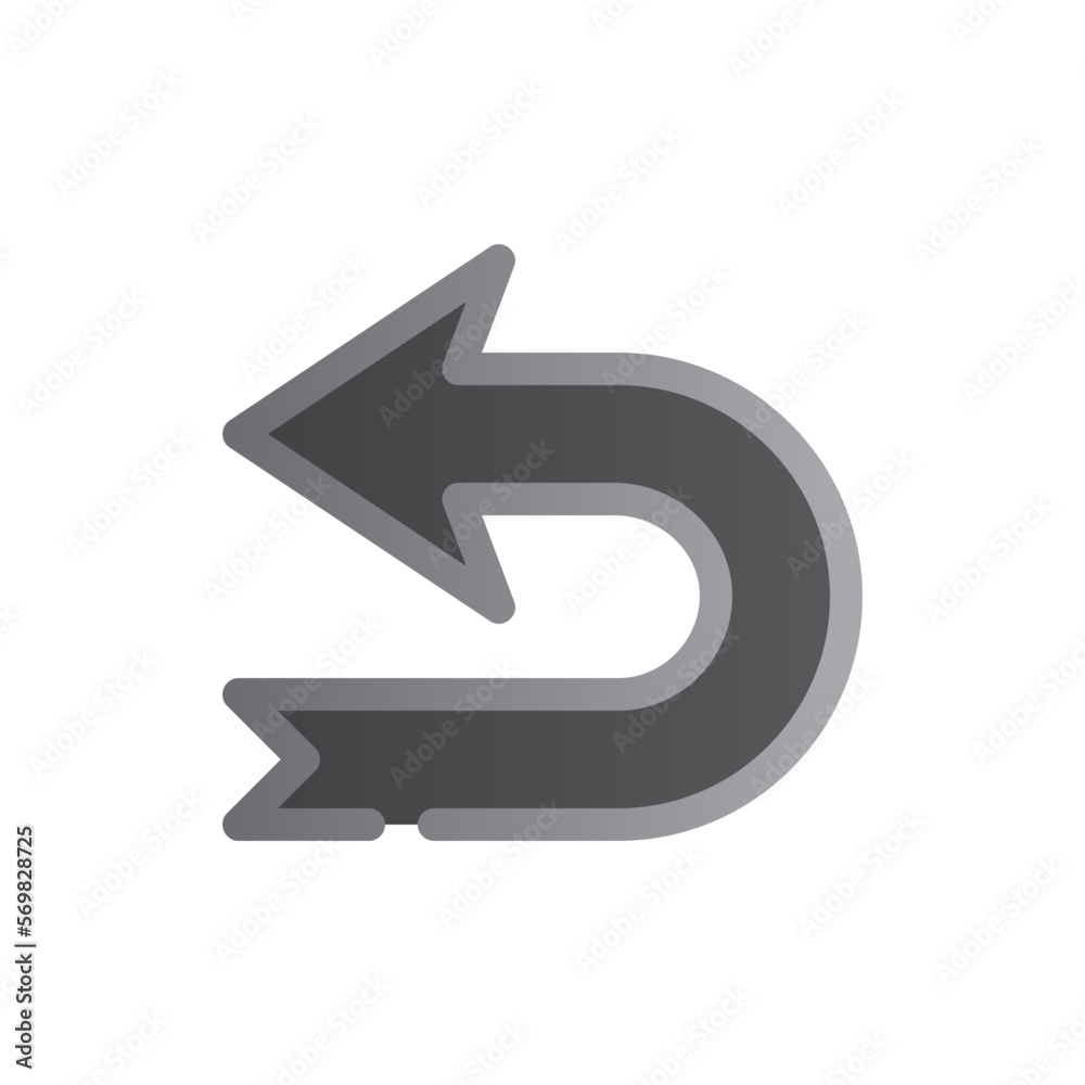 return two tone gradient icon