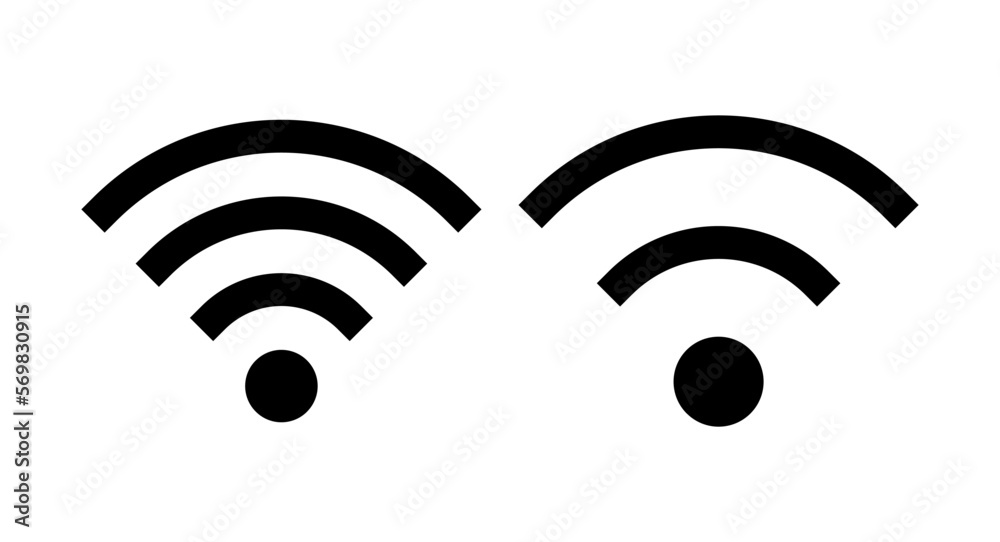 Wifi icon vector illustration. signal sign and symbol. Wireless icon Wifi icon vector illustration. signal sign and symbol. Wireless icon