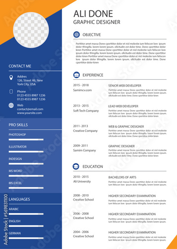 minimalist cv template