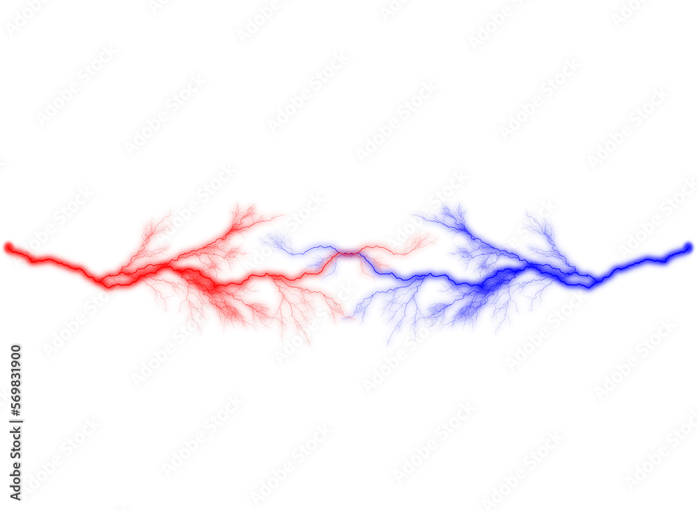 Red and blue electricity clashed