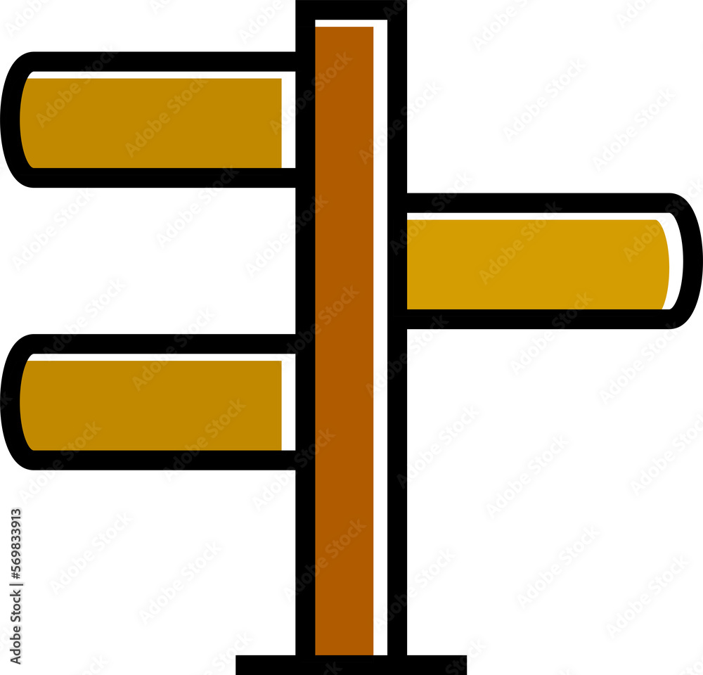 wooden street signpost and signage icon wooden street signpost and signage icon