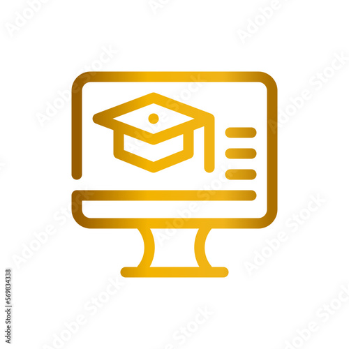 mortarboard gradient icon
