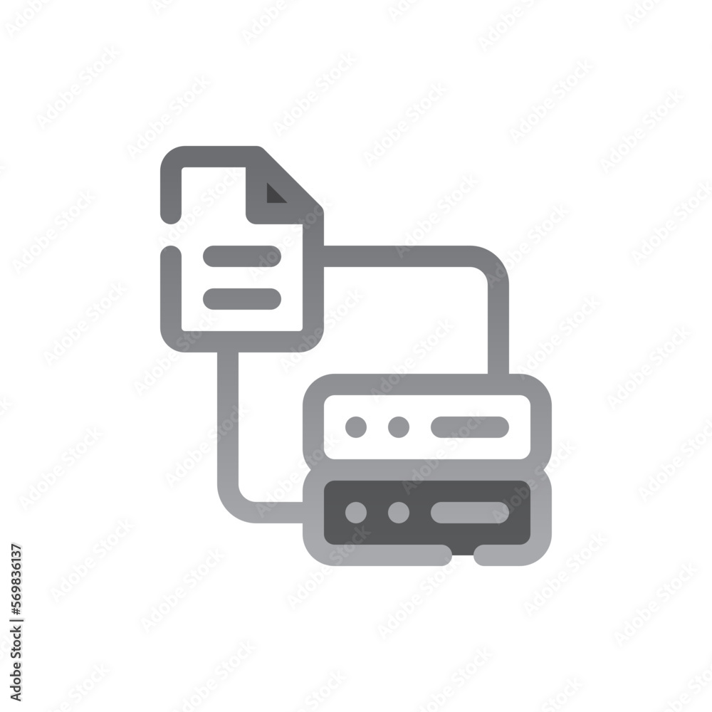 database two tone gradient icon database two tone gradient icon