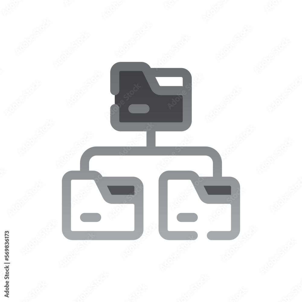 folder two tone gradient icon folder two tone gradient icon