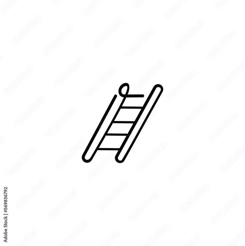 Ladder Line Style Icon Design Ladder Line Style Icon Design