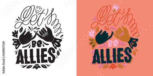 Cute hand drawn doodle lettering postcard, t-shirt design, mug print.