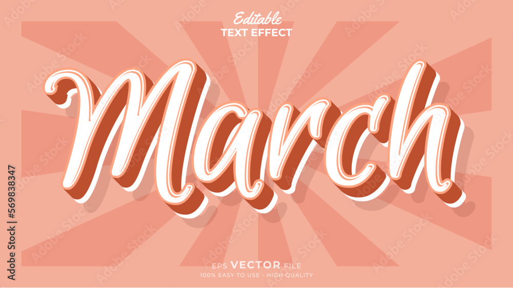 8 march international women's day text effect - full editable text effect 8 march international women's day text effect - full editable text effect