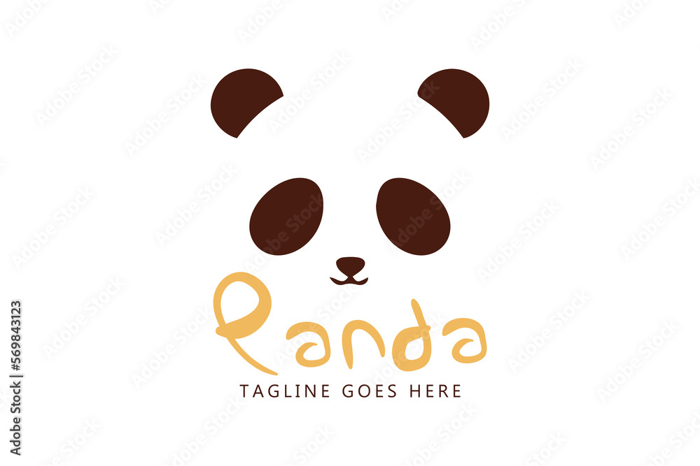 Isolated panda logo cartoon. Animal illustration.
Isolated panda logo cartoon. Animal illustration.
