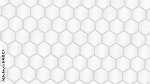 Fototapeta Naklejka Na Ścianę i Meble -  Abstract geometric hexagon white and gray color background. Computer digital drawing. white background. triangle tunnel. Modern Abstract vector illustration. Poster, wallpaper, Landing page. hexagon.