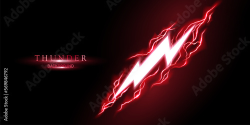 lightning light effect background realistic flash with lightning electric explosion vector illustration