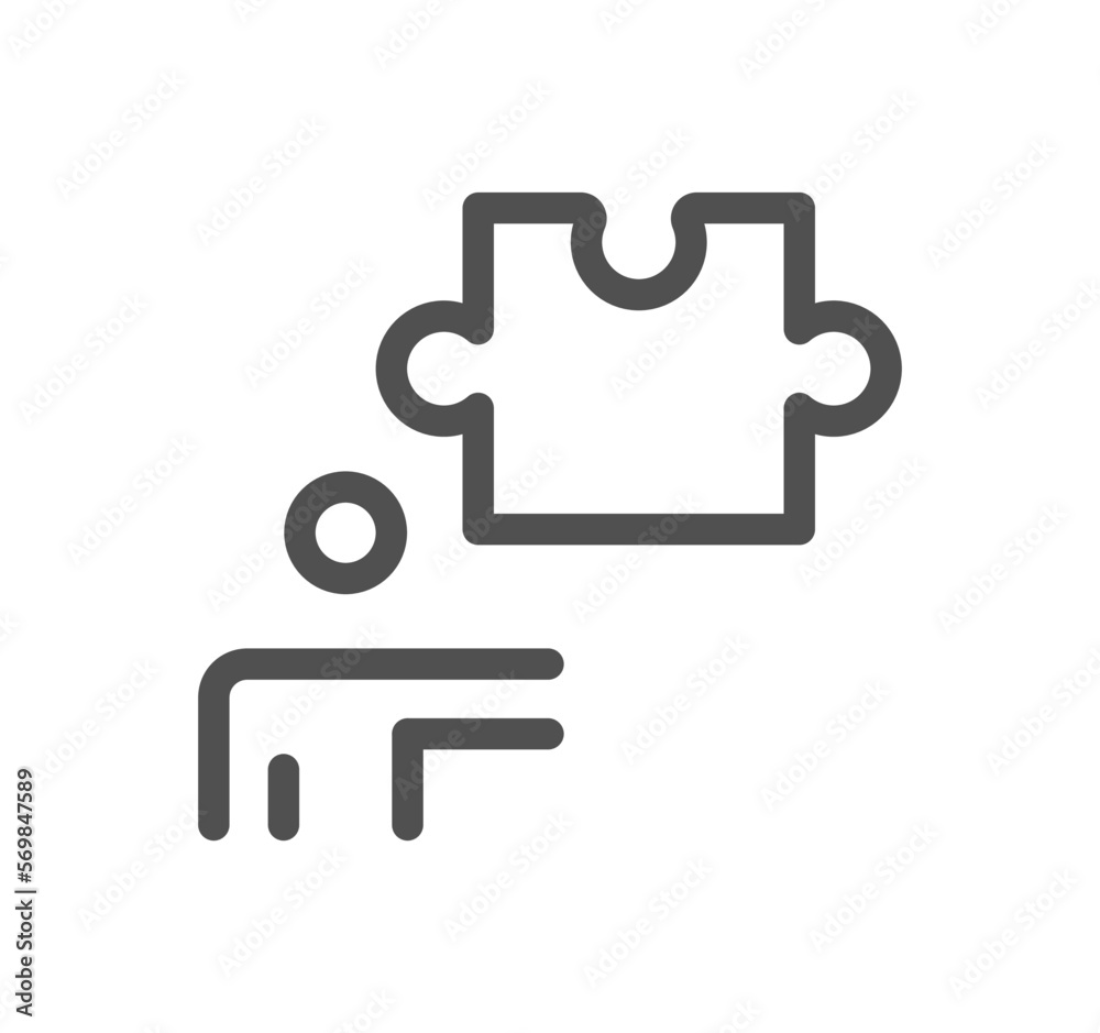 Puzzle related icon outline and linear vector.
Puzzle related icon outline and linear vector.