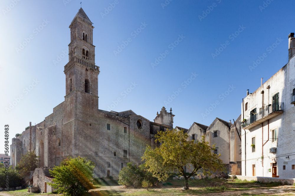 Putignano, Bari. Campanile e chiesa di San Domenico