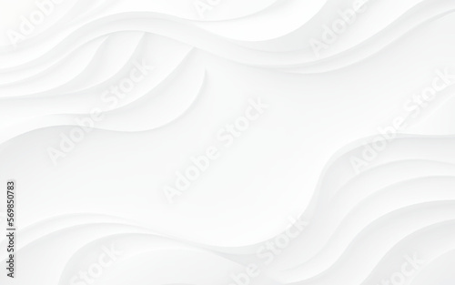 Gray Silver wave abstract vector background. Abstract white and light gray wave modern soft luxury texture with smooth and clean vector subtle background. White gradient abstract curve pattern on gray