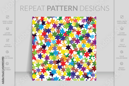 Seamless watercolor floral pattern. Design for wallpaper, wrapping paper, background, fabric, textile, men's wear, cotton fabric, covers, wallpapers, print. Vector seamless pattern.