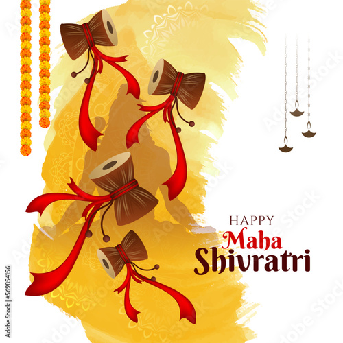 Religious Indian Maha Shivratri cultural festival background
