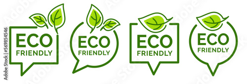 Fotótapéta Set of eco friendly icons