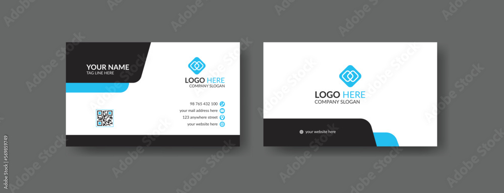 Simple modern clean business card template Simple modern clean business card template
