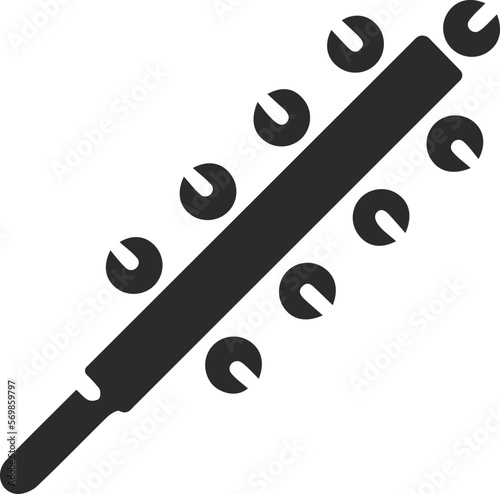 Bell icon, musical bells icon black vector