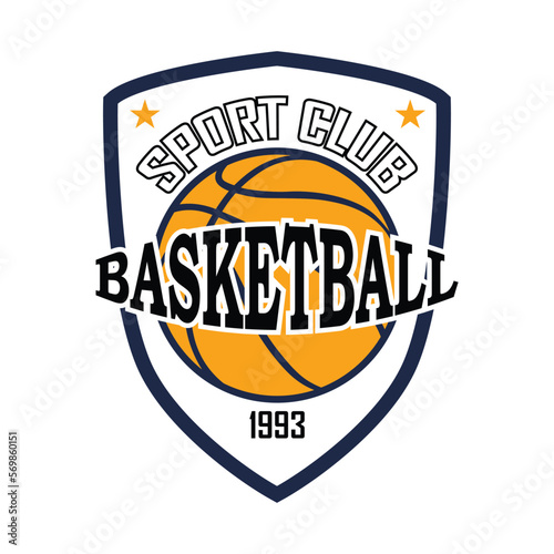 vector logo club basketball, basketball club emblem 