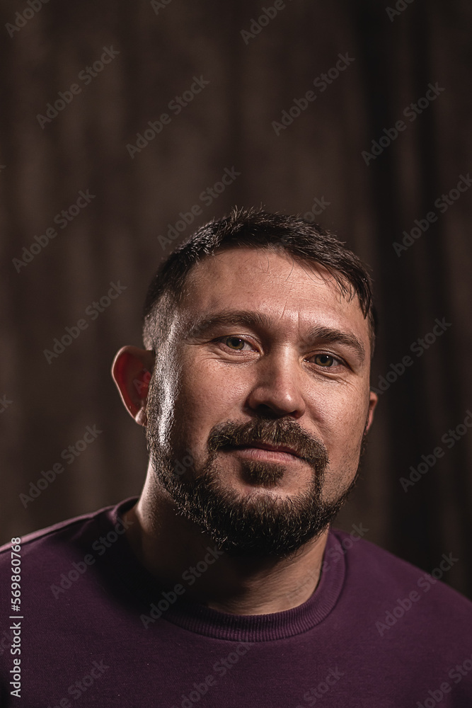 portrait of a young bearded man portrait of a young bearded man