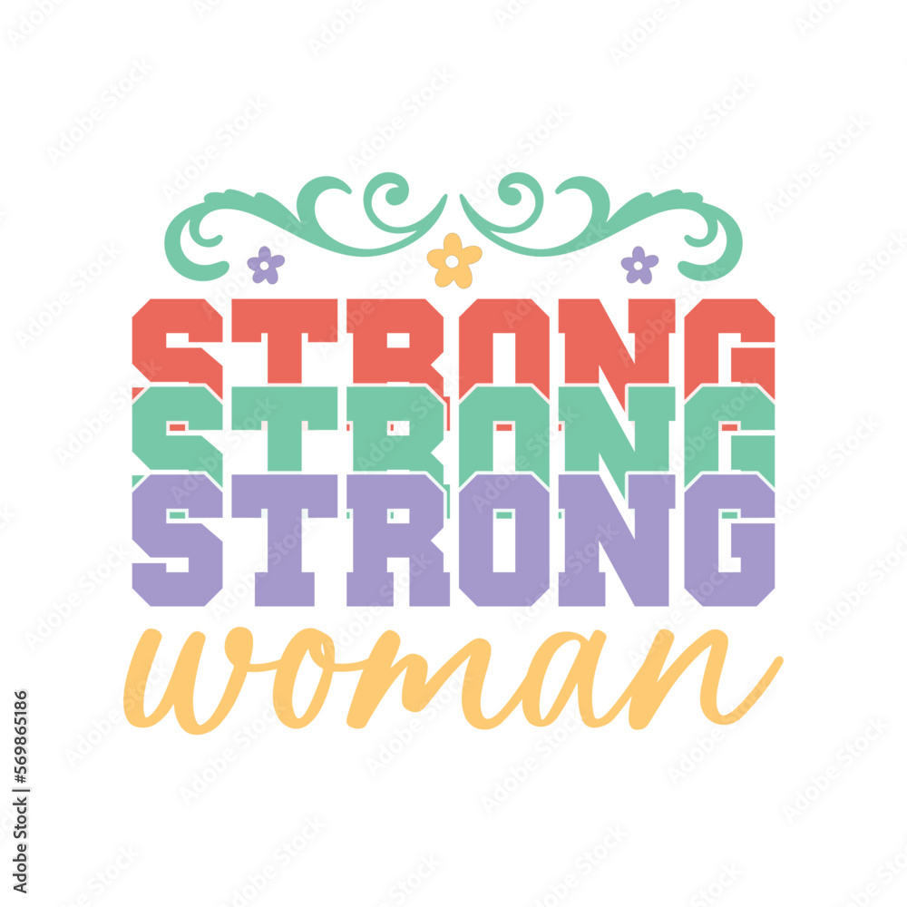 Naklejka premium strong woman