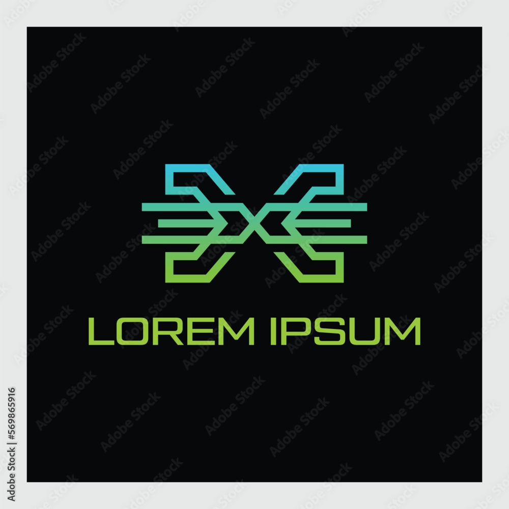 Letter X logo design template,Technology abstract dot connection vector logo Letter X logo design template,Technology abstract dot connection vector logo
