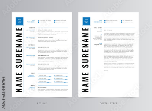 Resume Template, Professional Modern Resume Template, CV Template