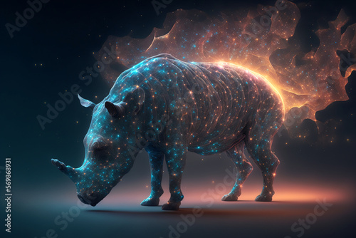 Spirit animal - Rhinoceros  Generative AI