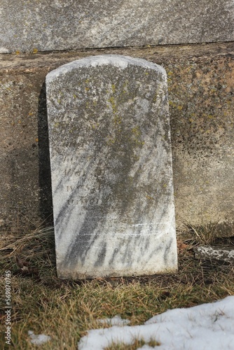 tombstone in a cemetery