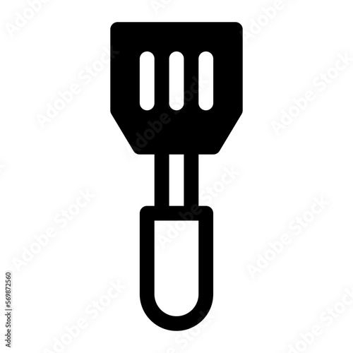 spatula glyph icon