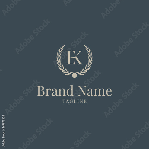 Wheat EK elegance luxury logo