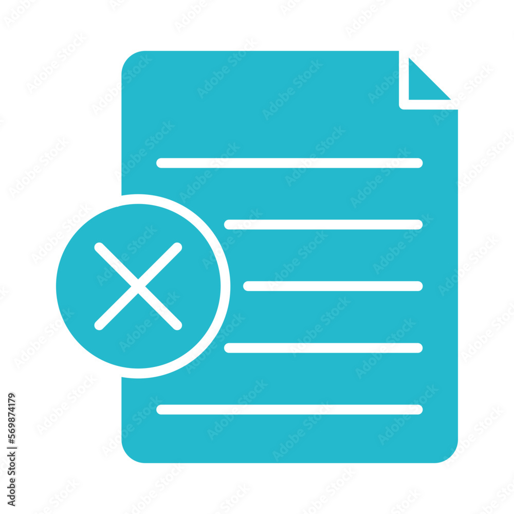 Fototapeta premium Delete Icon