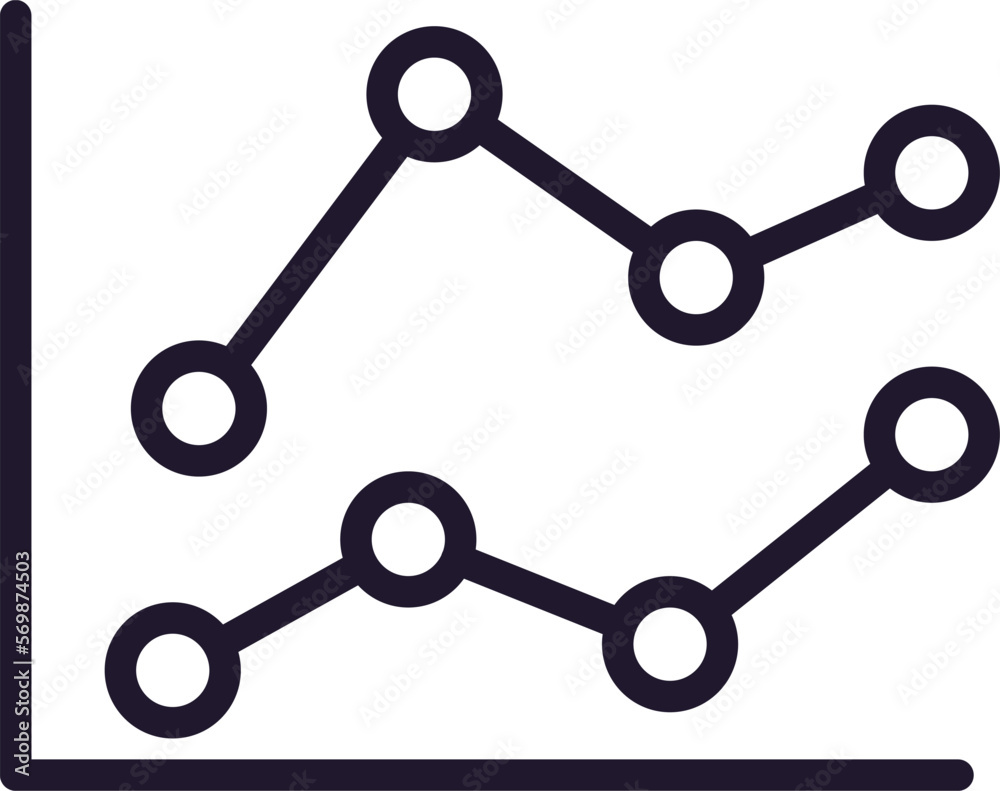 Graph concept. Modern outline high quality illustration for banners, flyers and web sites. Editable stroke in trendy flat style. Line icon of graph Graph concept. Modern outline high quality illustration for banners, flyers and web sites. Editable stroke in trendy flat style. Line icon of graph