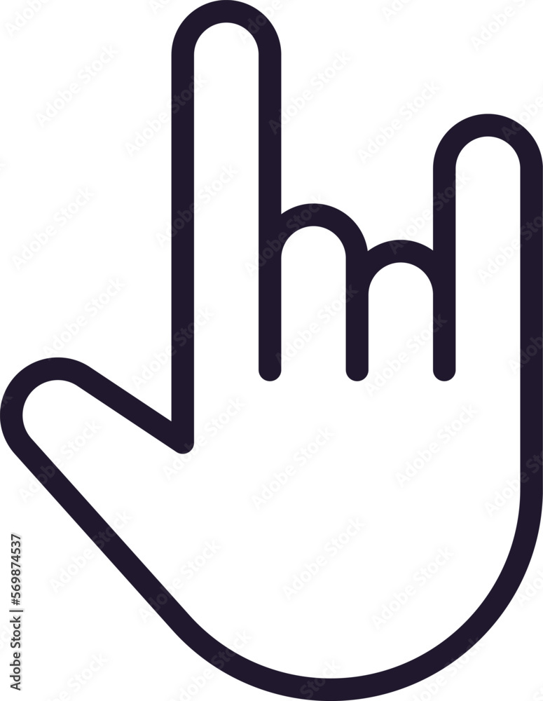 Single line icon of hand High quality vector illustration for design, web sites, internet shops, online books etc. Editable stroke in trendy flat style isolated on white background Single line icon of hand High quality vector illustration for design, web sites, internet shops, online books etc. Editable stroke in trendy flat style isolated on white background
