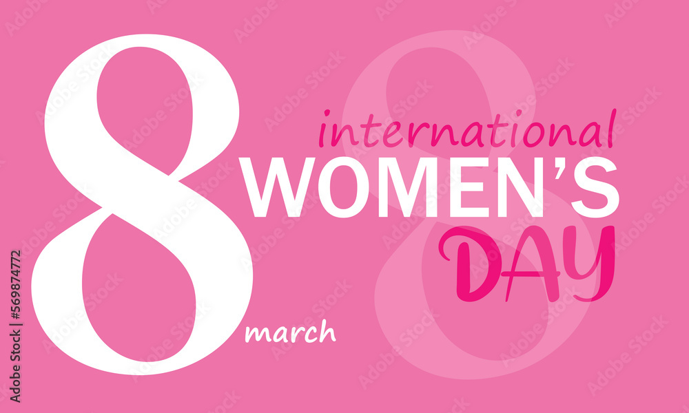 International womens day. typography vector illustration International womens day. typography vector illustration