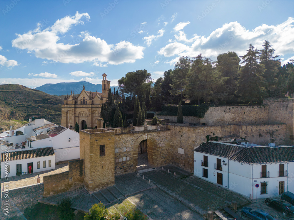 vistas del municipio monumental de Antequera en la provincia de Málaga, España