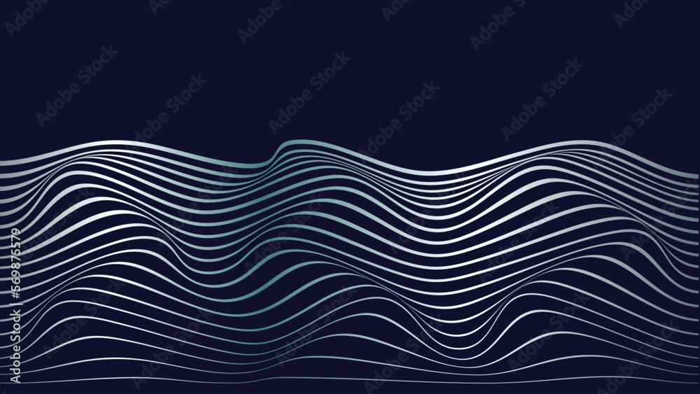 wave illustration gradient design