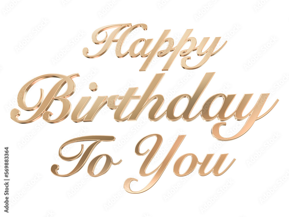 Happy Birthday 3d Text With Generative AI Happy Birthday 3d Text With Generative AI