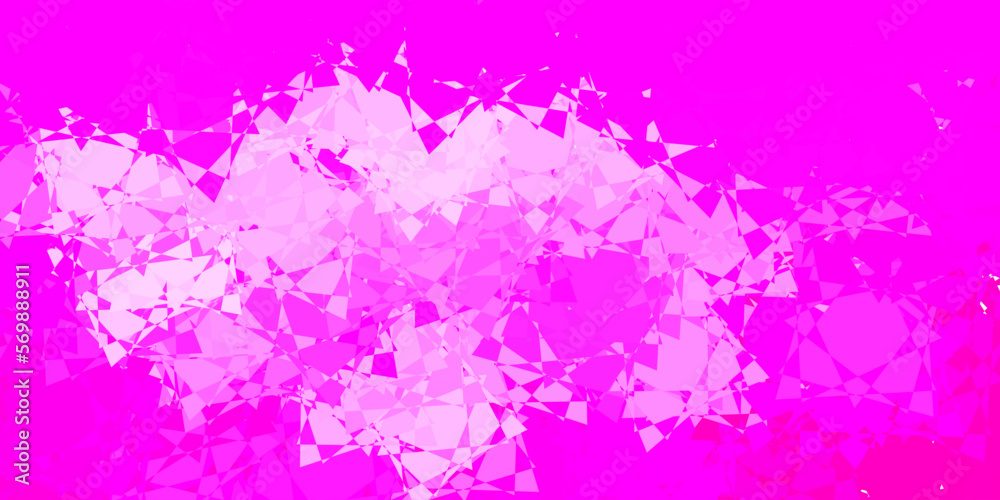 Light Pink vector layout with triangle forms. Light Pink vector layout with triangle forms.