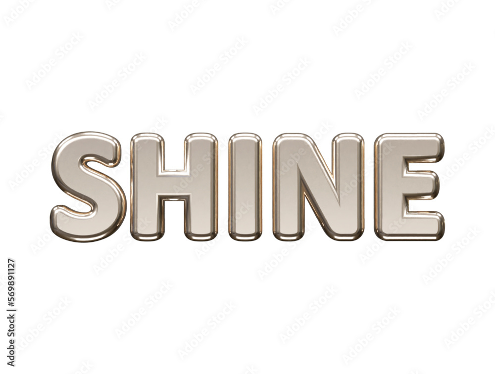 Shine premium text effect vector illustration transparent element