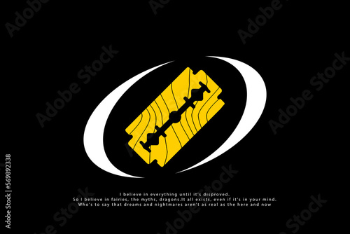 razor blade streetwear vector design
