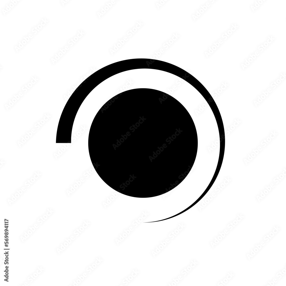 circular button with minimum to maximum indicator icon symbol vector illustration circular button with minimum to maximum indicator icon symbol vector illustration