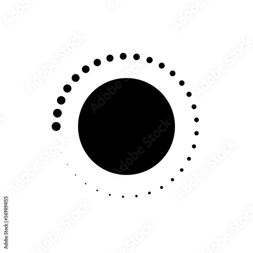 circular button with minimum to maximum indicator icon symbol vector illustration 