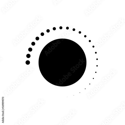 circular button with minimum to maximum indicator icon symbol vector illustration 