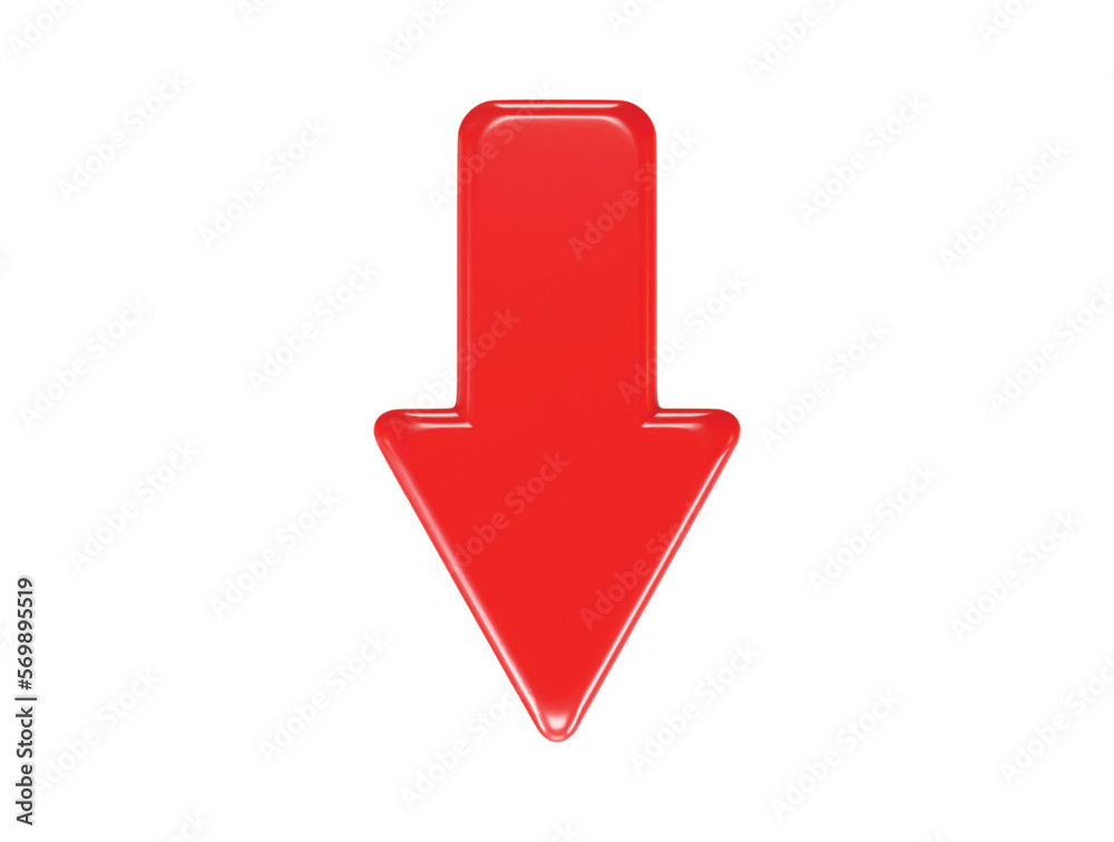 Arrow icon 3d rendering vector illustration transparent element Arrow icon 3d rendering vector illustration transparent element