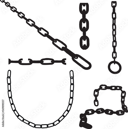 Chains set, SVG Vector