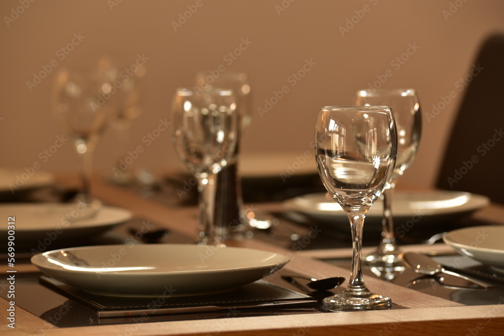 table setting in a restaurant or home