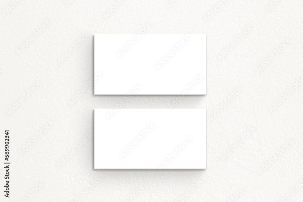 collage template of business card or sheets of paper, on a light gray background