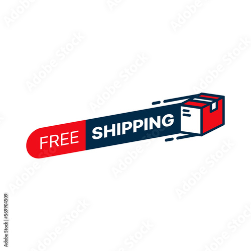 Free delivery service, shipping company icon