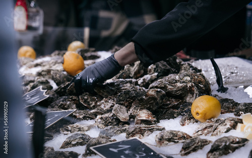 Photography Mercado de La Boqueria, close to La Rambla Street